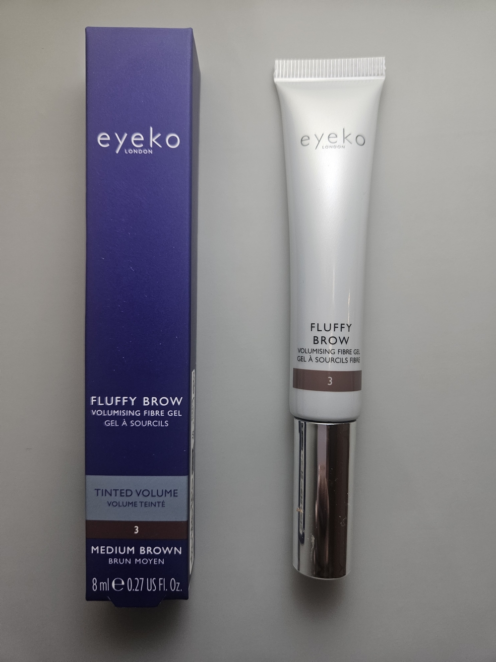 Eyeko Fluffy Brow Volumising Fibre Gel - Medium Brown